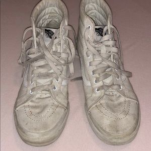 White hightop vans
